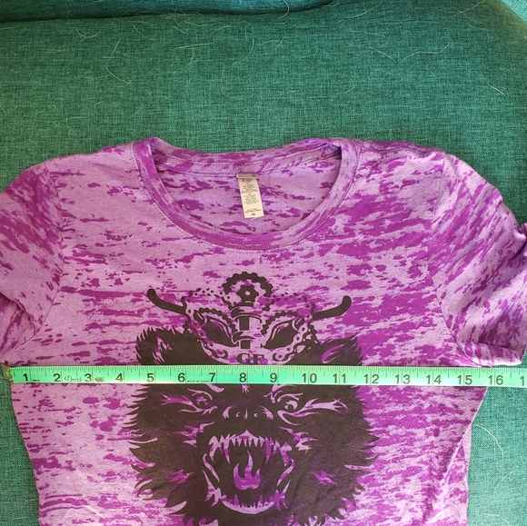 Graphic Tee-Next Level Purple Burnout, Size M - Picture 9 of 9